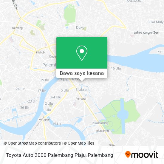 Peta Toyota Auto 2000 Palembang Plaju