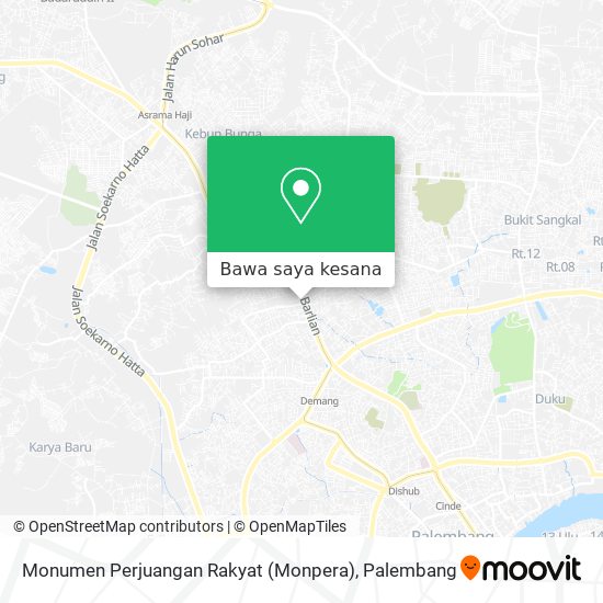 Peta Monumen Perjuangan Rakyat (Monpera)