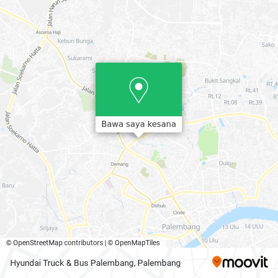 Peta Hyundai Truck & Bus Palembang