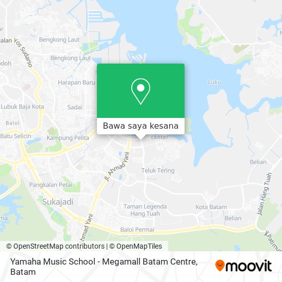 Peta Yamaha Music School - Megamall Batam Centre