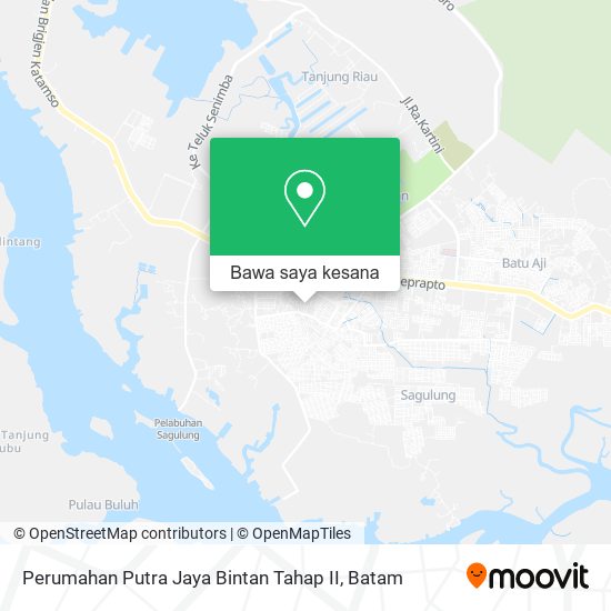 Peta Perumahan Putra Jaya Bintan Tahap II
