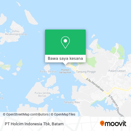 Peta PT Holcim Indonesia Tbk