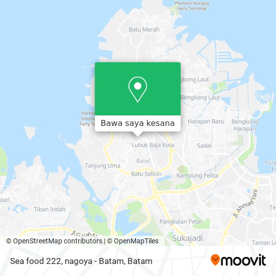 Peta Sea food 222, nagoya - Batam