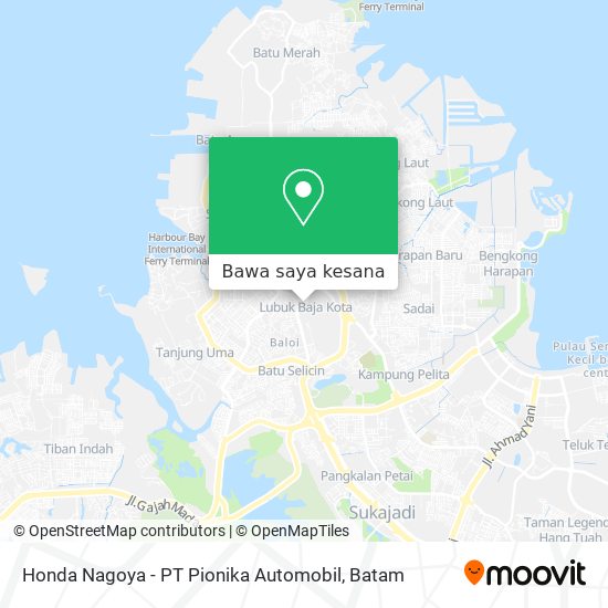 Peta Honda Nagoya - PT Pionika Automobil