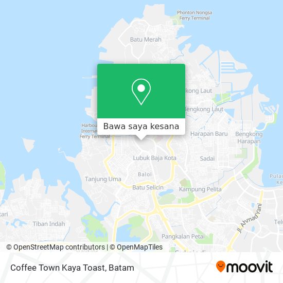Peta Coffee Town Kaya Toast