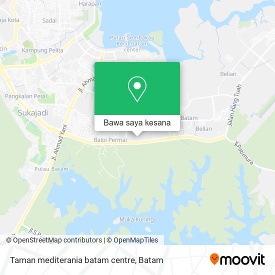 Peta Taman mediterania batam centre