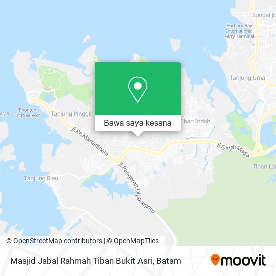 Peta Masjid Jabal Rahmah Tiban Bukit Asri