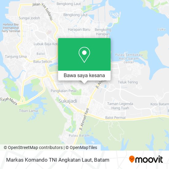 Peta Markas Komando TNI Angkatan Laut