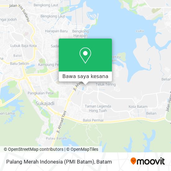 Peta Palang Merah Indonesia (PMI Batam)