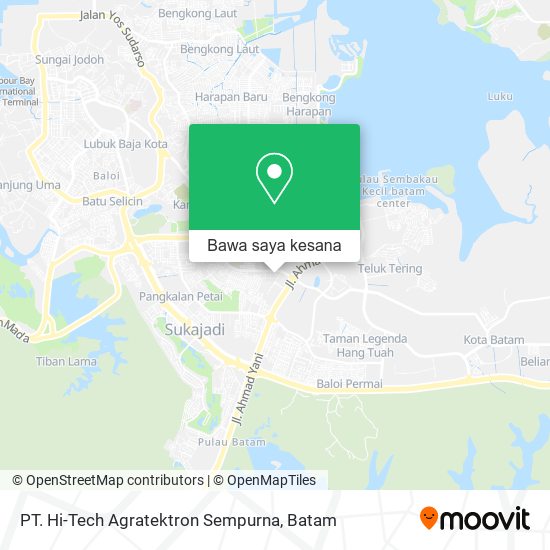 Peta PT. Hi-Tech Agratektron Sempurna