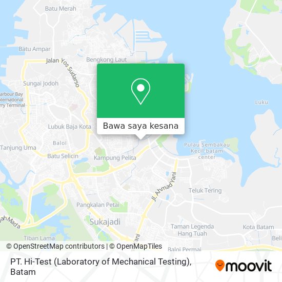 Peta PT. Hi-Test (Laboratory of Mechanical Testing)
