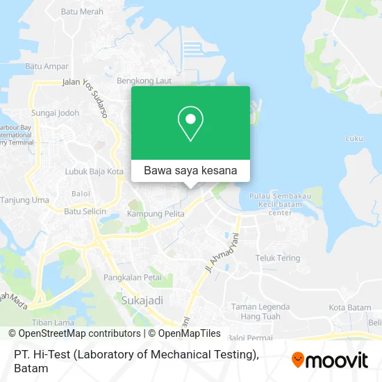 Peta PT. Hi-Test (Laboratory of Mechanical Testing)