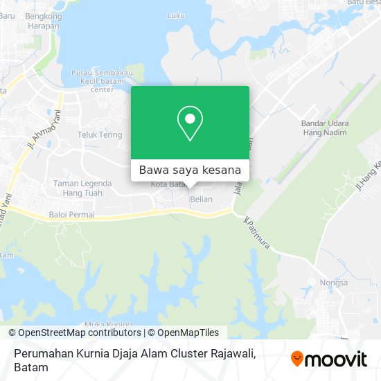 Peta Perumahan Kurnia Djaja Alam Cluster Rajawali