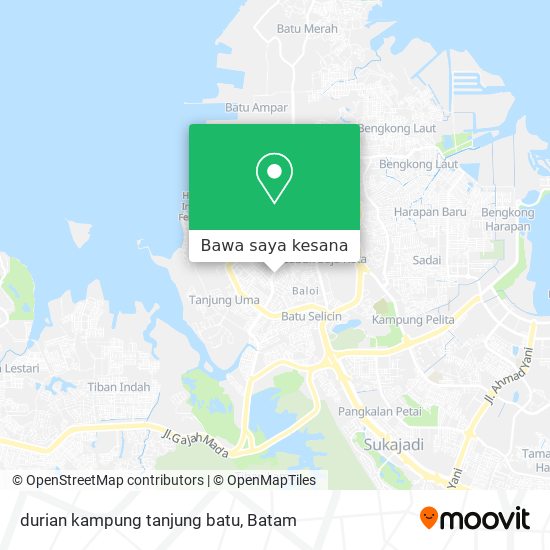 Peta durian kampung tanjung batu