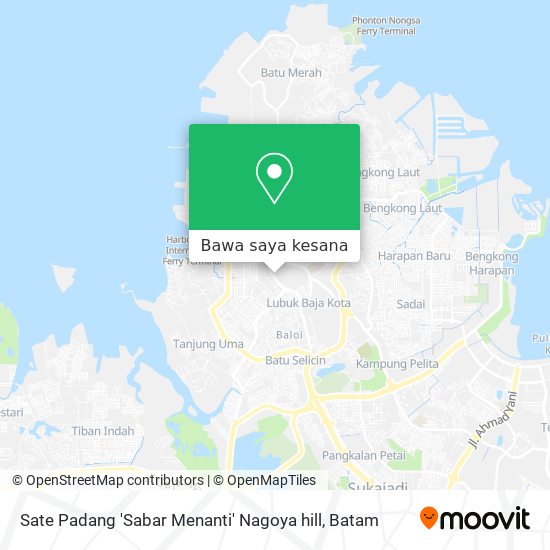Peta Sate Padang 'Sabar Menanti' Nagoya hill