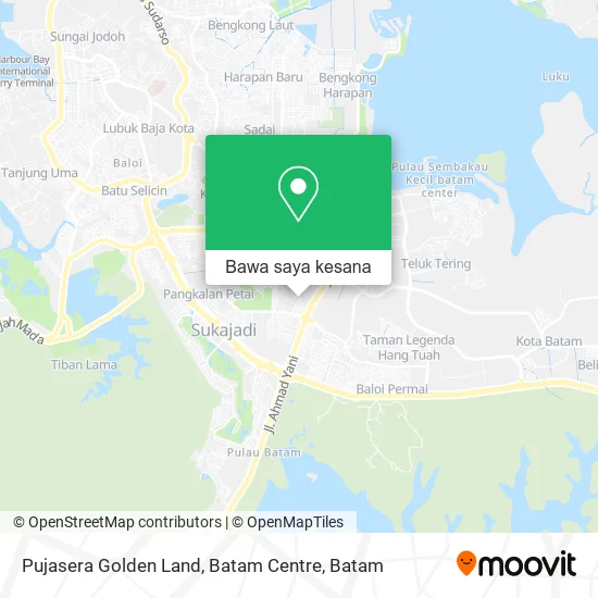 Peta Pujasera Golden Land, Batam Centre