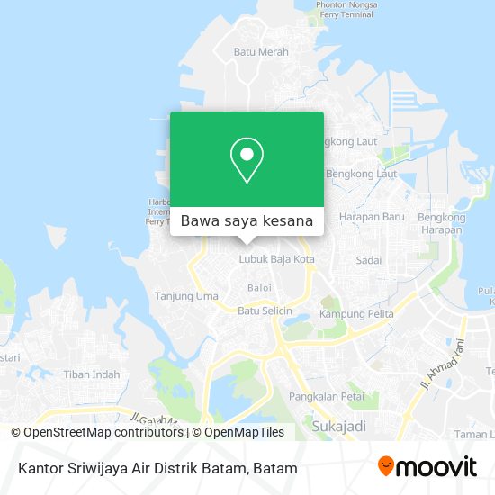 Peta Kantor Sriwijaya Air Distrik Batam