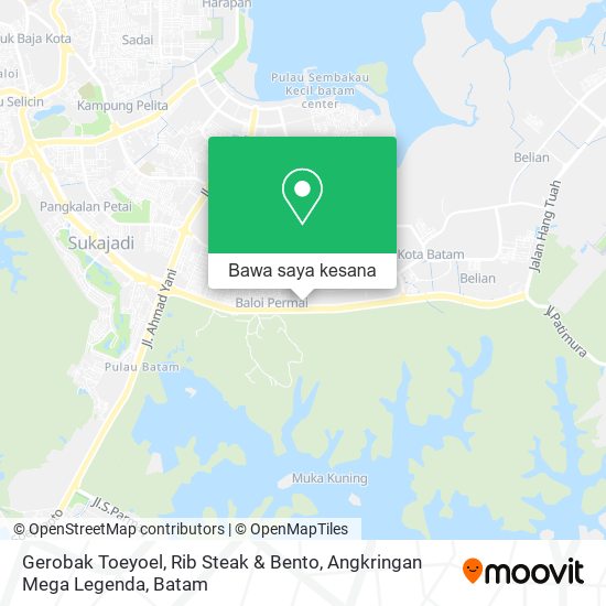 Peta Gerobak Toeyoel, Rib Steak & Bento, Angkringan Mega Legenda