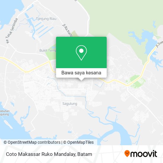 Peta Coto Makassar Ruko Mandalay