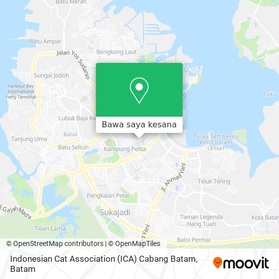 Peta Indonesian Cat Association (ICA) Cabang Batam