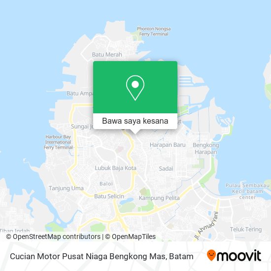 Peta Cucian Motor Pusat Niaga Bengkong Mas