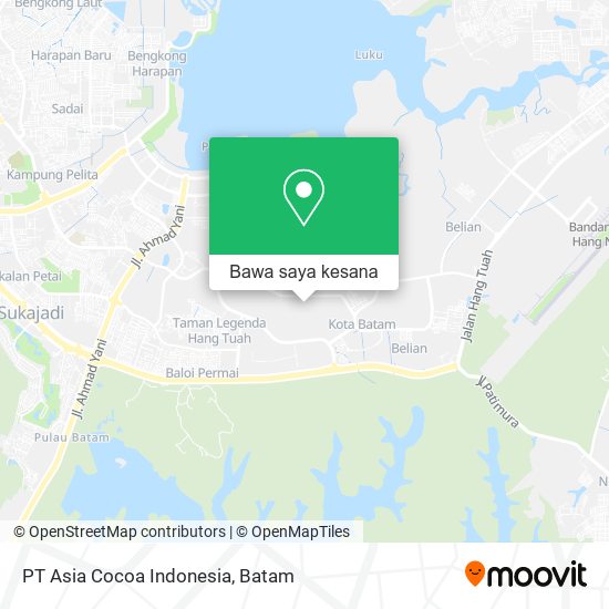 Peta PT Asia Cocoa Indonesia