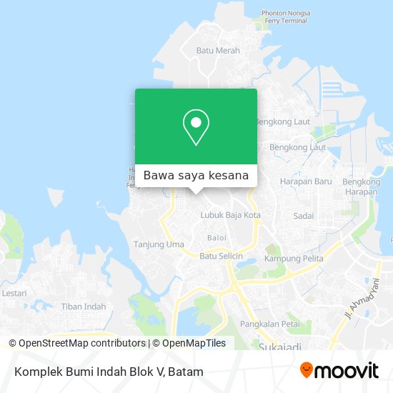 Peta Komplek Bumi Indah Blok V