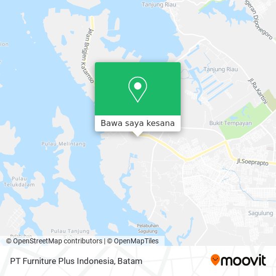 Peta PT Furniture Plus Indonesia