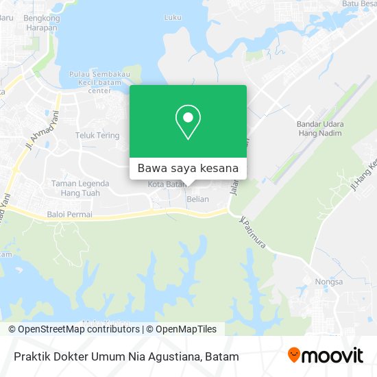 Peta Praktik Dokter Umum Nia Agustiana