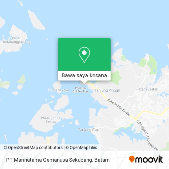 Peta PT Marinatama Gemanusa Sekupang