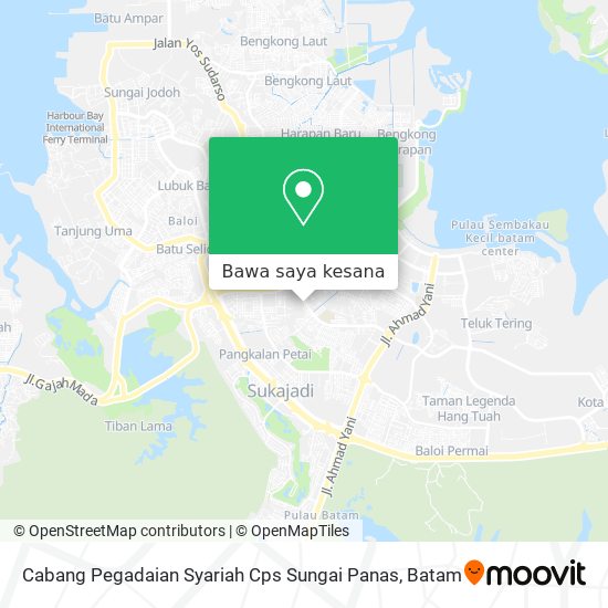 Peta Cabang Pegadaian Syariah Cps Sungai Panas