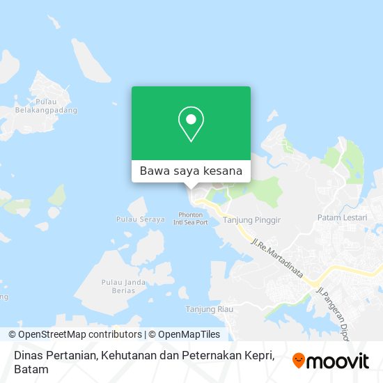 Peta Dinas Pertanian, Kehutanan dan Peternakan Kepri