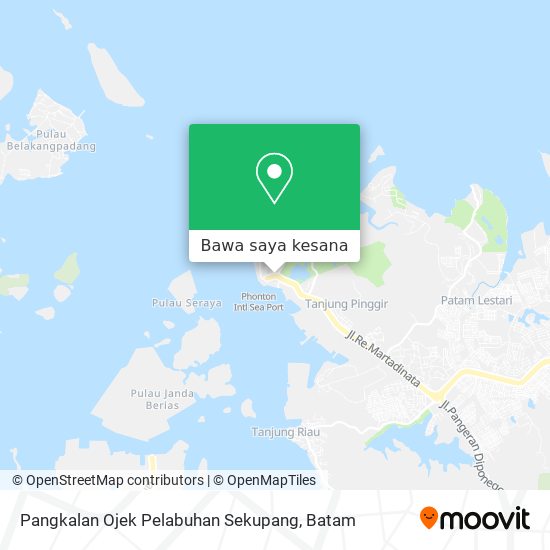 Peta Pangkalan Ojek Pelabuhan Sekupang