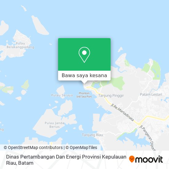 Peta Dinas Pertambangan Dan Energi Provinsi Kepulauan Riau