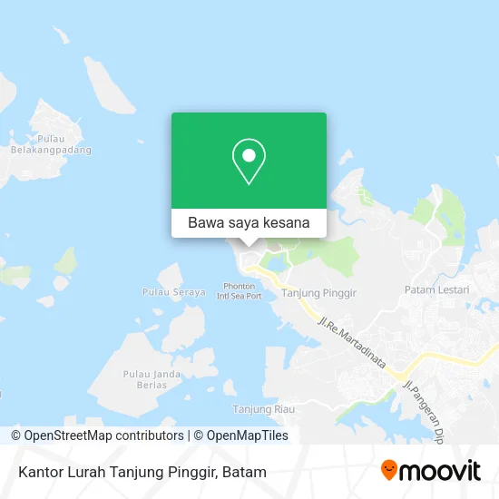 Peta Kantor Lurah Tanjung Pinggir