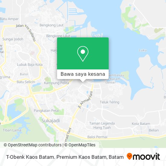 Peta T-Obenk Kaos Batam. Premium Kaos Batam