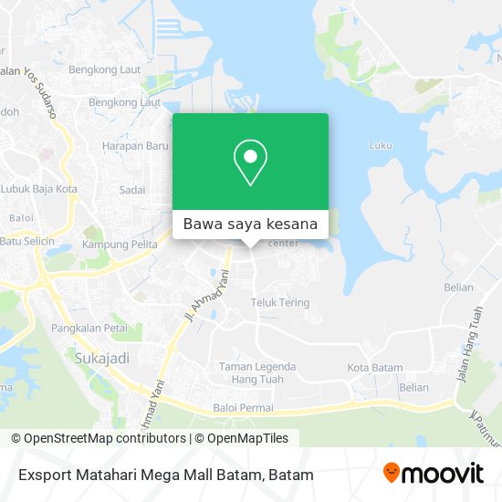Peta Exsport Matahari Mega Mall Batam