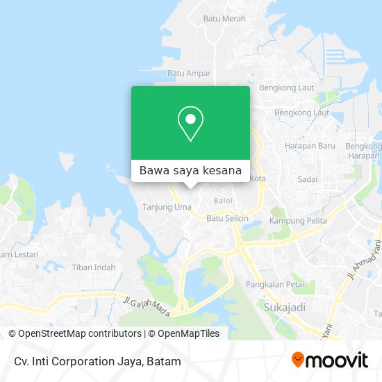 Peta Cv. Inti Corporation Jaya