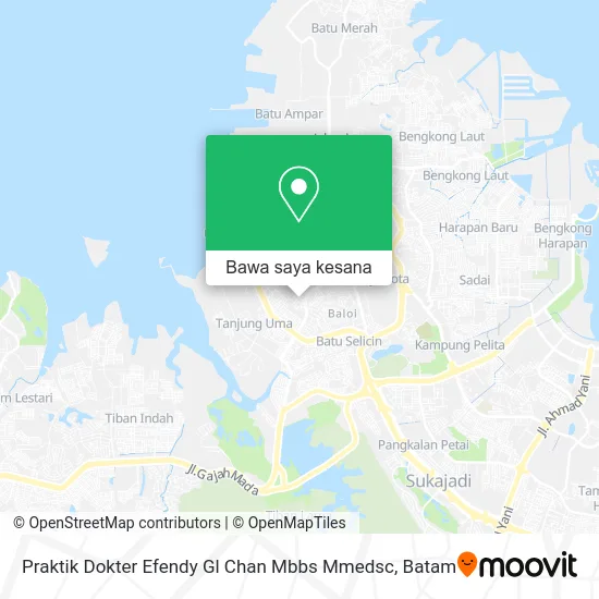 Peta Praktik Dokter Efendy Gl Chan Mbbs Mmedsc
