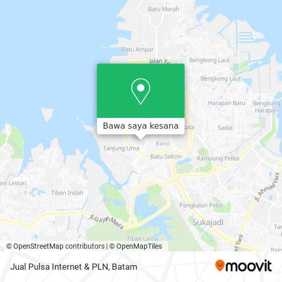 Peta Jual Pulsa Internet & PLN