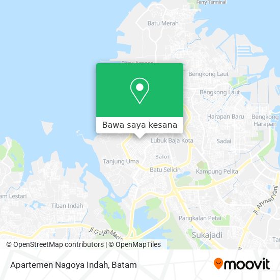 Peta Apartemen Nagoya Indah