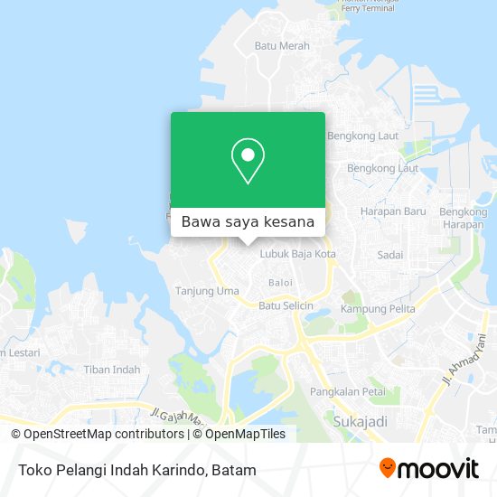 Peta Toko Pelangi Indah Karindo