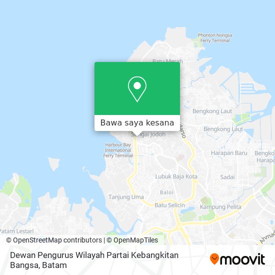 Peta Dewan Pengurus Wilayah Partai Kebangkitan Bangsa