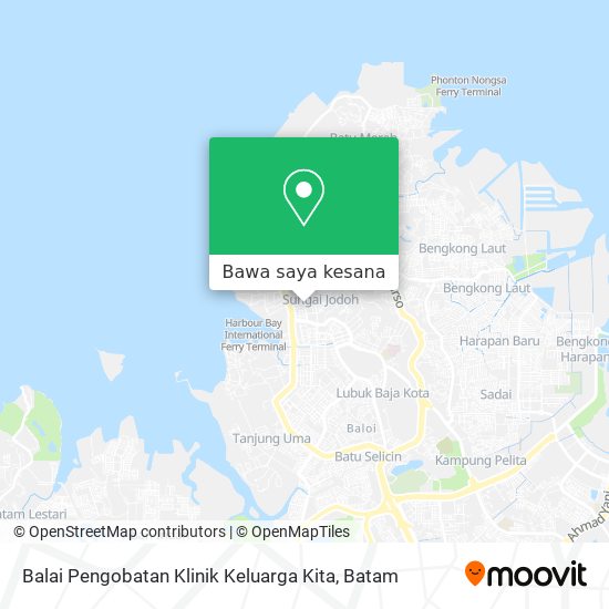 Peta Balai Pengobatan Klinik Keluarga Kita