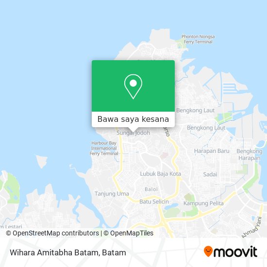Peta Wihara Amitabha Batam