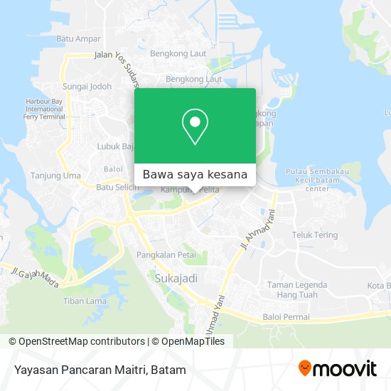 Peta Yayasan Pancaran Maitri