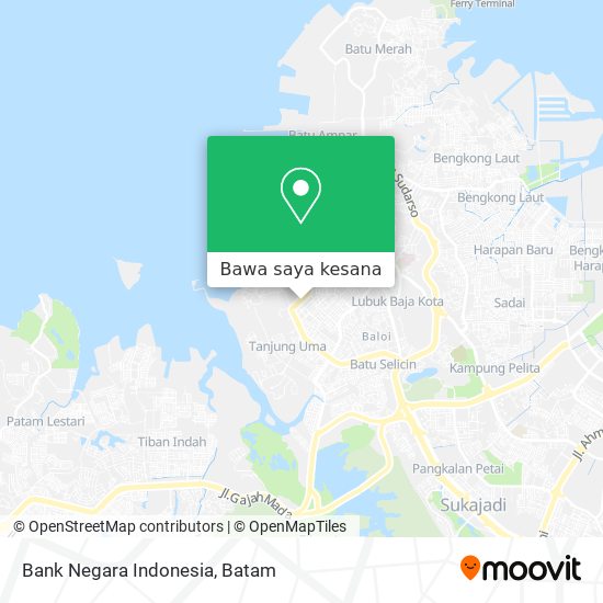 Peta Bank Negara Indonesia