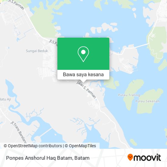Peta Ponpes Anshorul Haq Batam