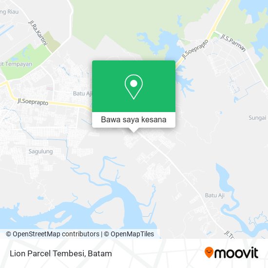 Peta Lion Parcel Tembesi