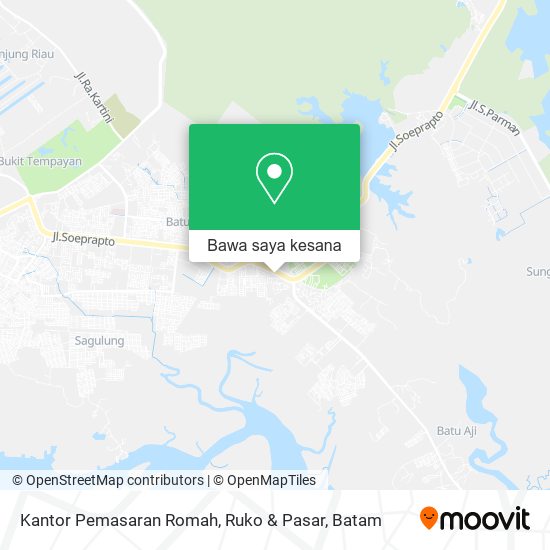 Peta Kantor Pemasaran Romah, Ruko & Pasar
